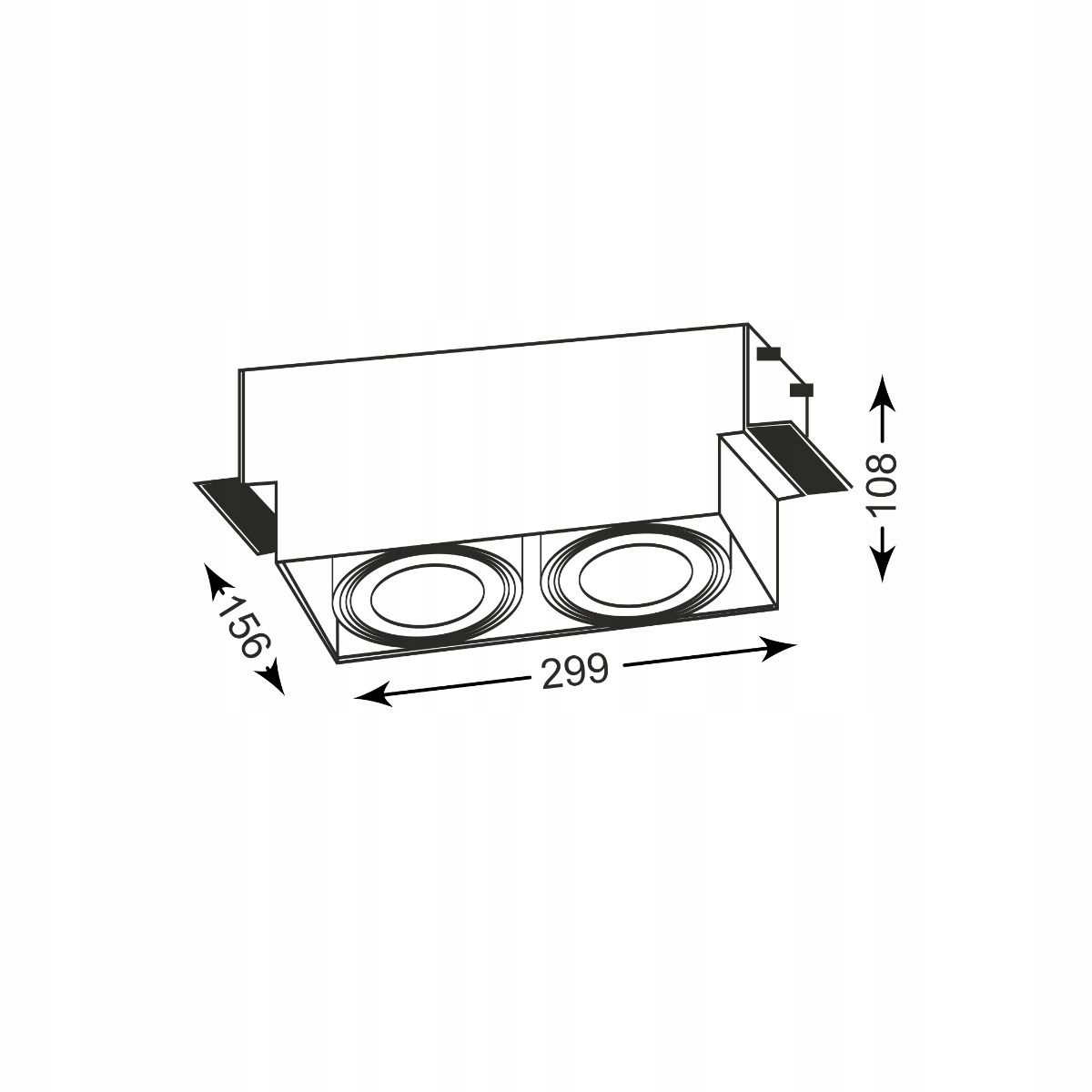 Zuma Line Oneon 94364-WH Oczko wpuszczane Kolor biały