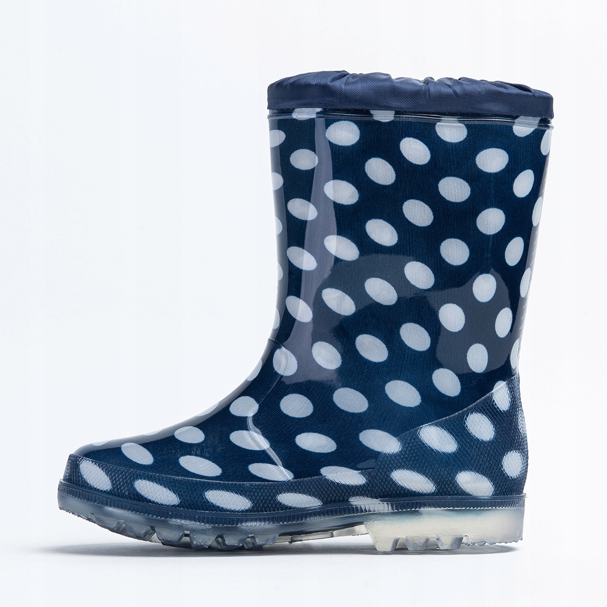 Kalosze gumowce dziecięce z gumką lekkie Wojtyłko Materiał guma