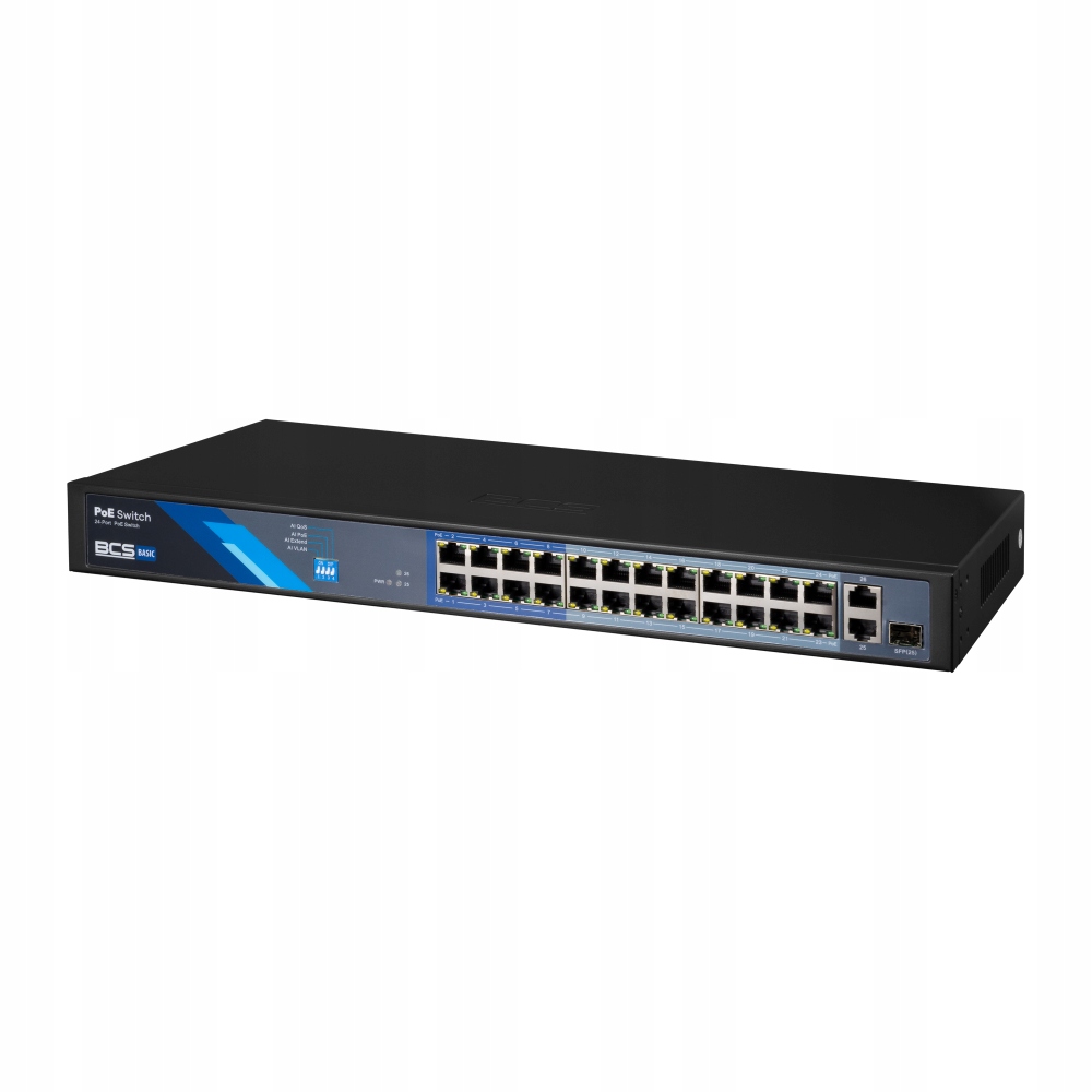 24-portový prepínač PoE BCS-B-SP2402G-1SFP