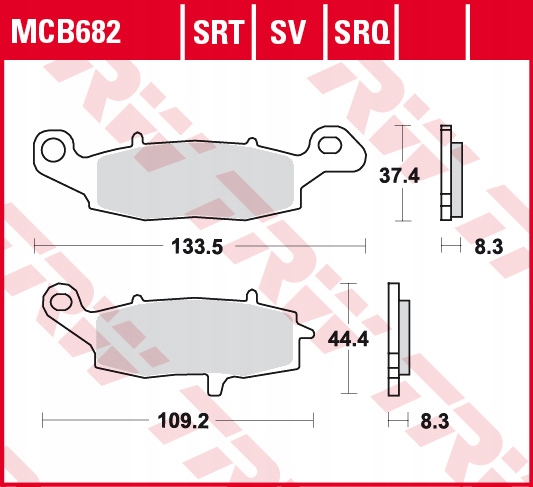 KLOCKI HAMULCOWE TRW KAWASAKI KLE 650 VERSYS PRZOD EAN 3322937202638