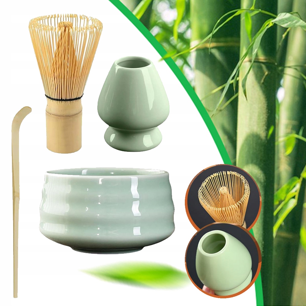Keramický Držák Na Matcha, 4-DÍLNÝ Japonský Čajový Set Matcha