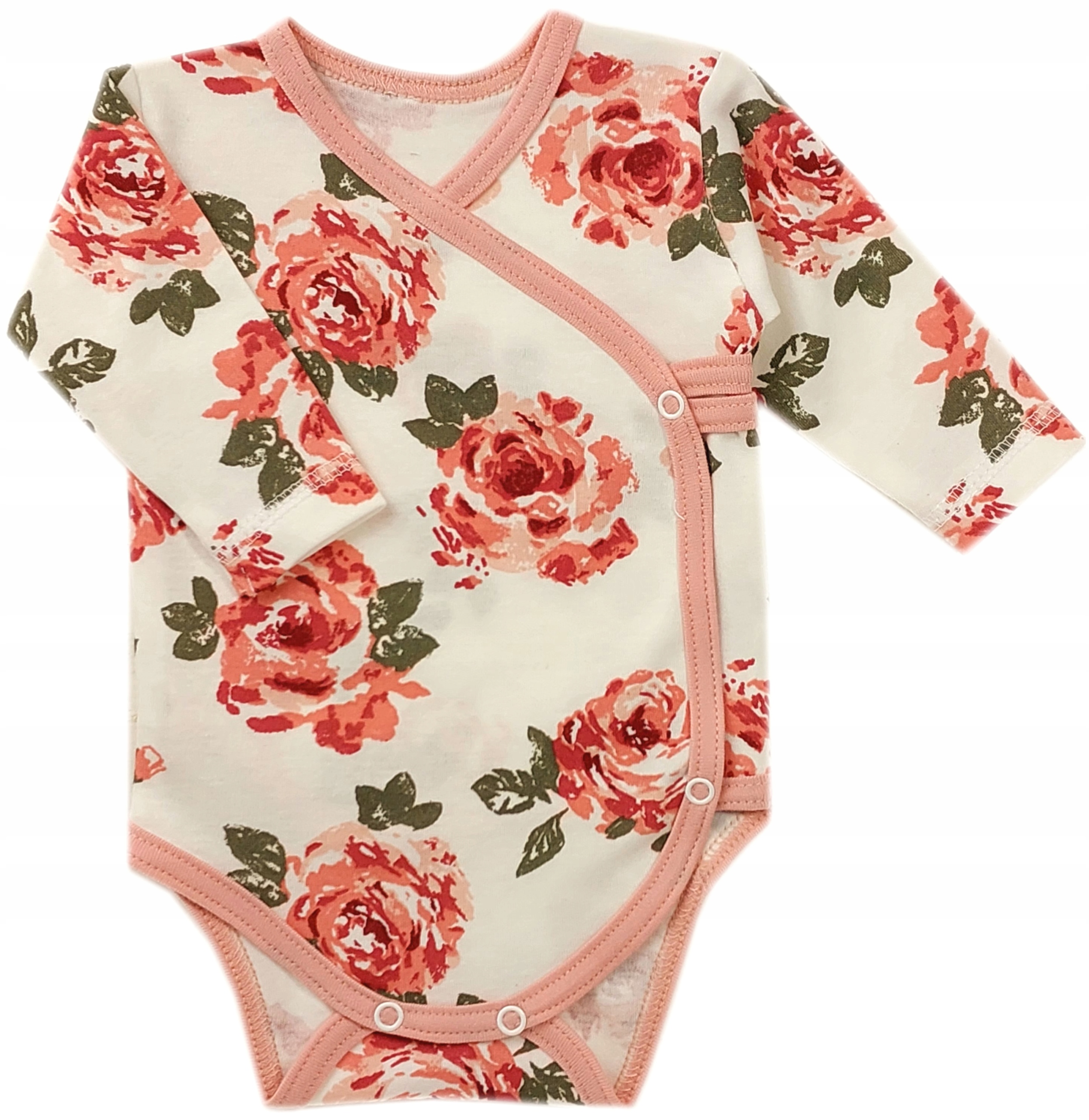 BODY KOPERTOWE DŁUGI RĘKAW r.74 RETRO ROSES /47/