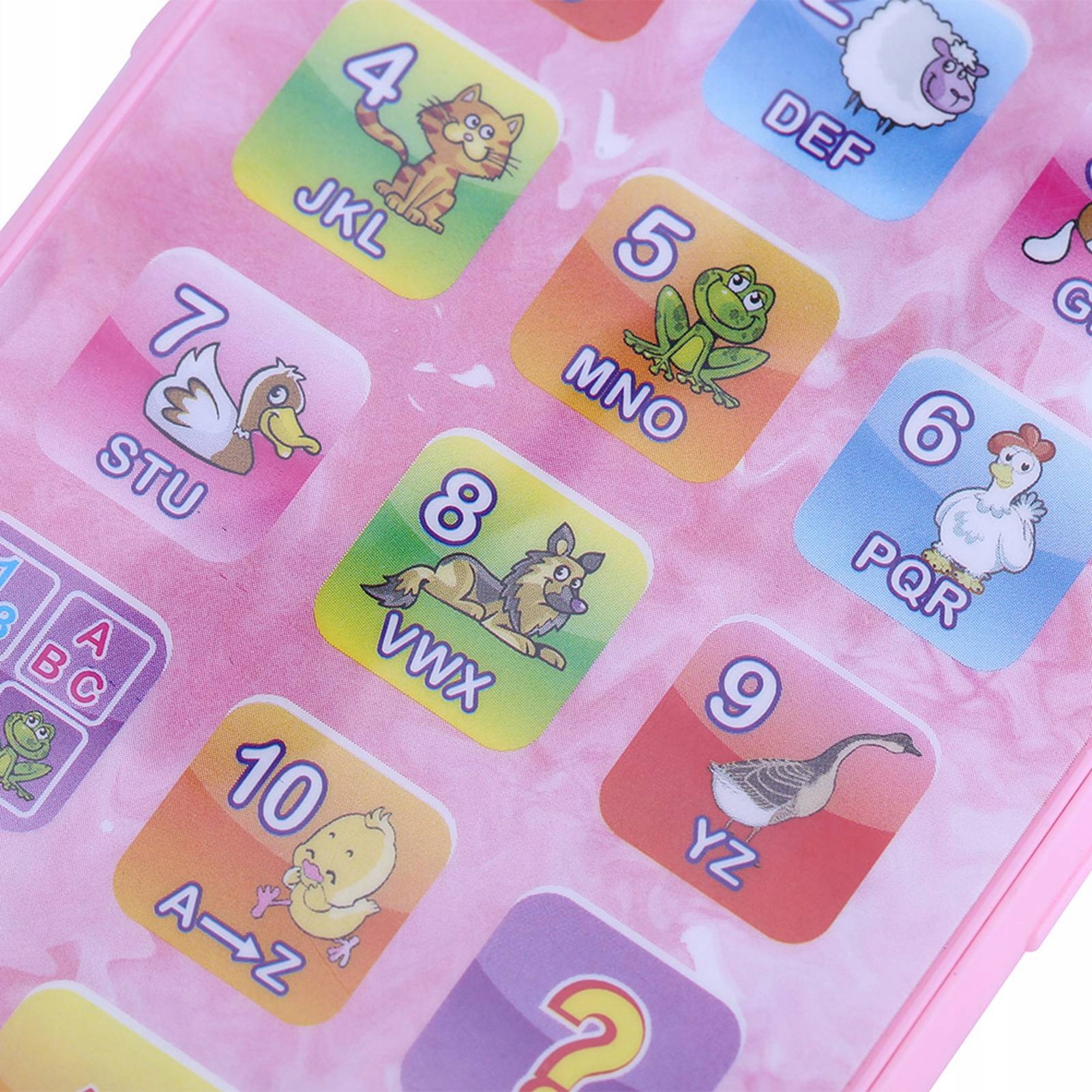 TELEFON INTERAKTYWNY KOMÓRKA TELEFONIK EDUKACYJNY MUZYCZNY MALUCHA RÓŻOWY Marka bez marki