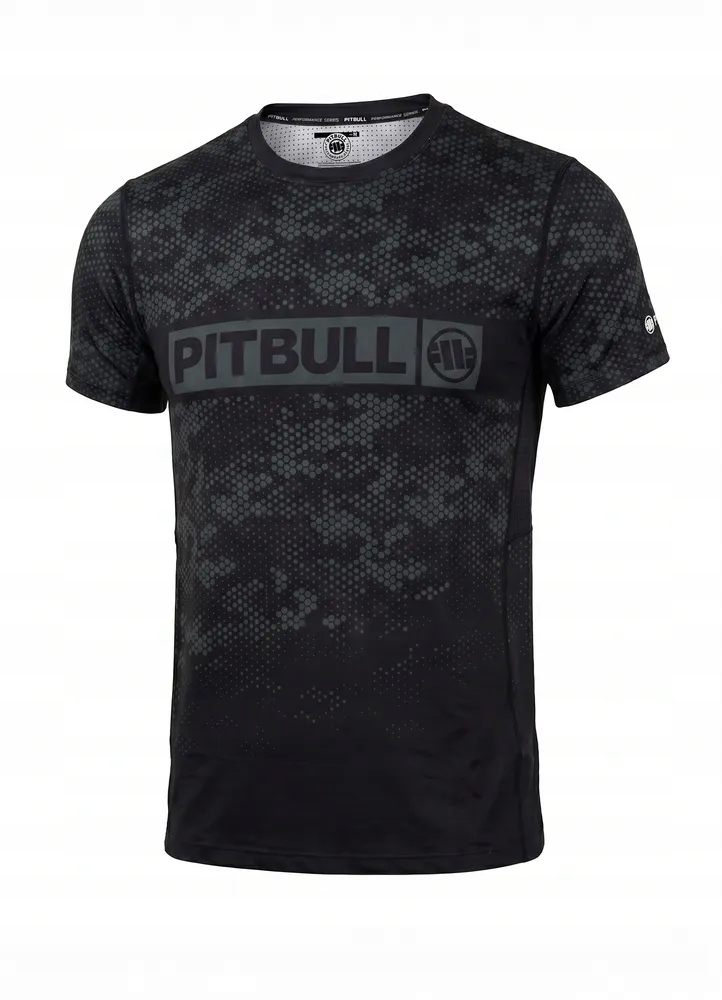 Męska Koszulka Mesh Pitbull techniczna sportowa Hex Camo Hilltop