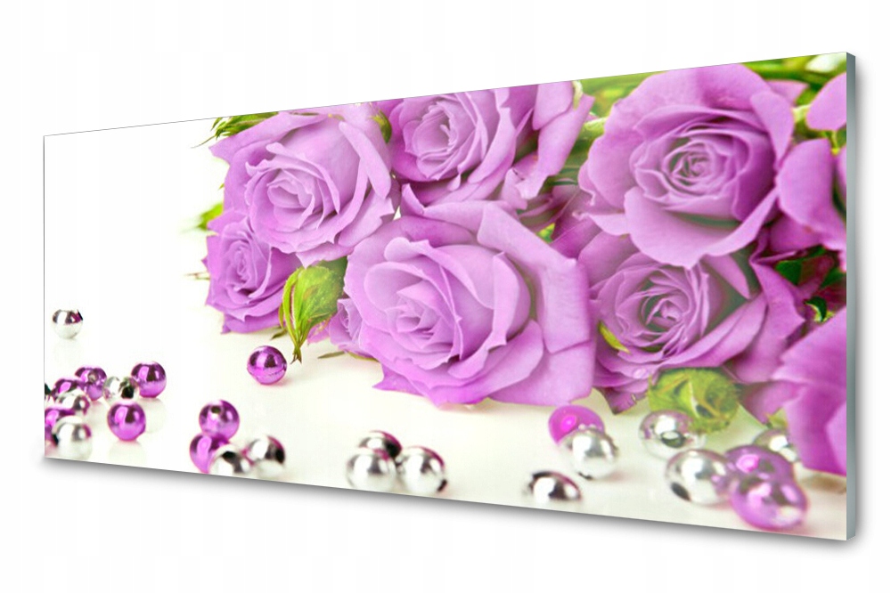 Sklenený panel do kuchyne Ruže Kvety 125x50