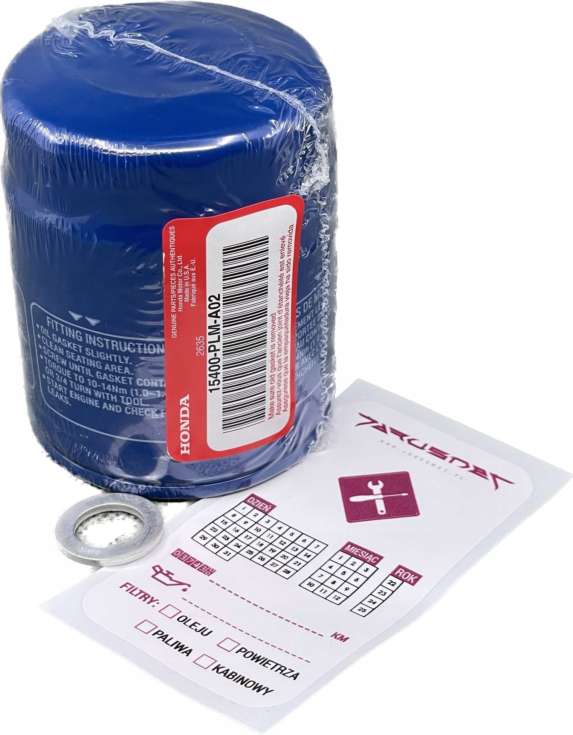 FILTR OLEJU HONDA + PODKŁADKA - MADE IN USA