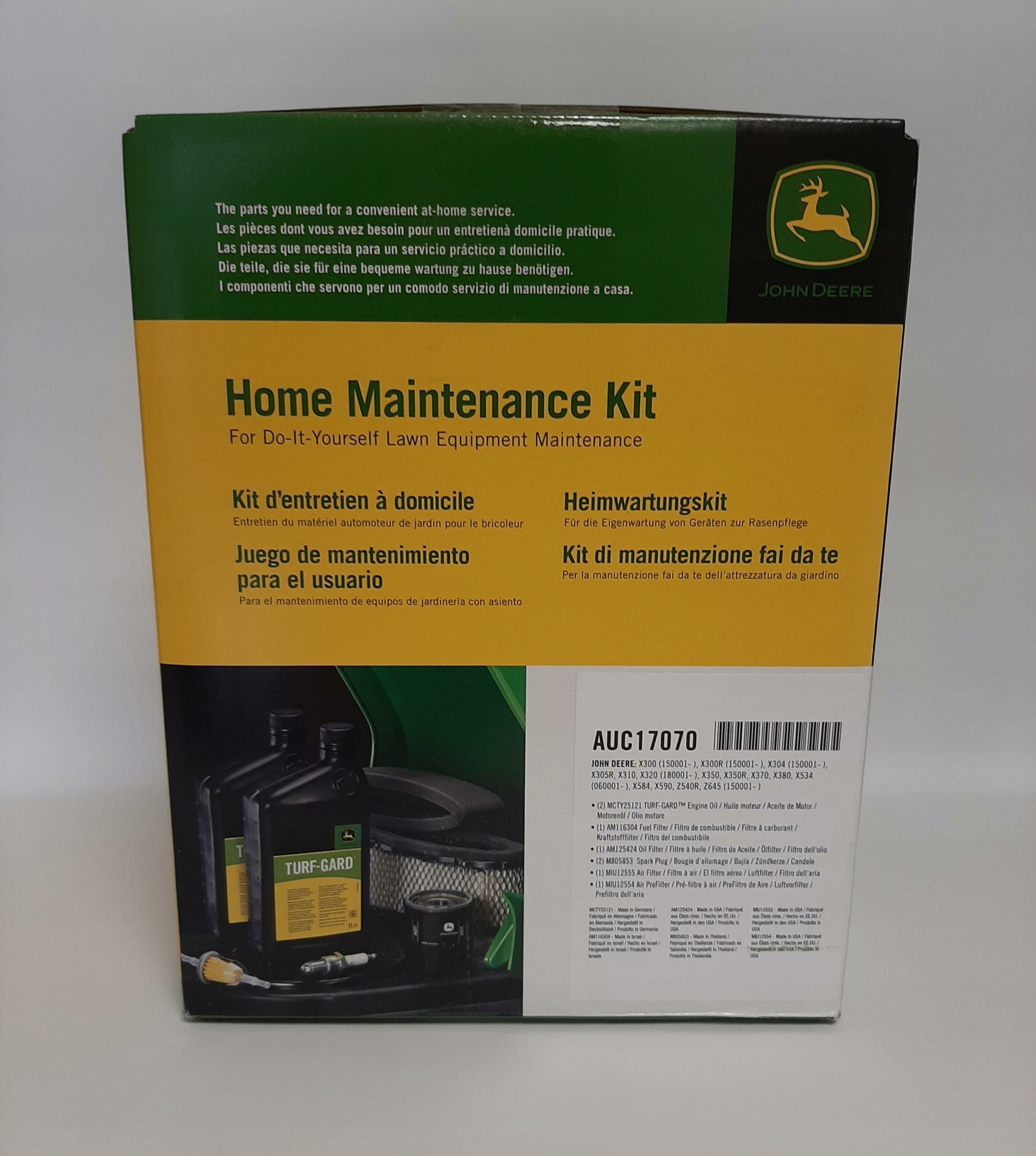 Servisný set pre kosačky série Originál John Deere AUC17070