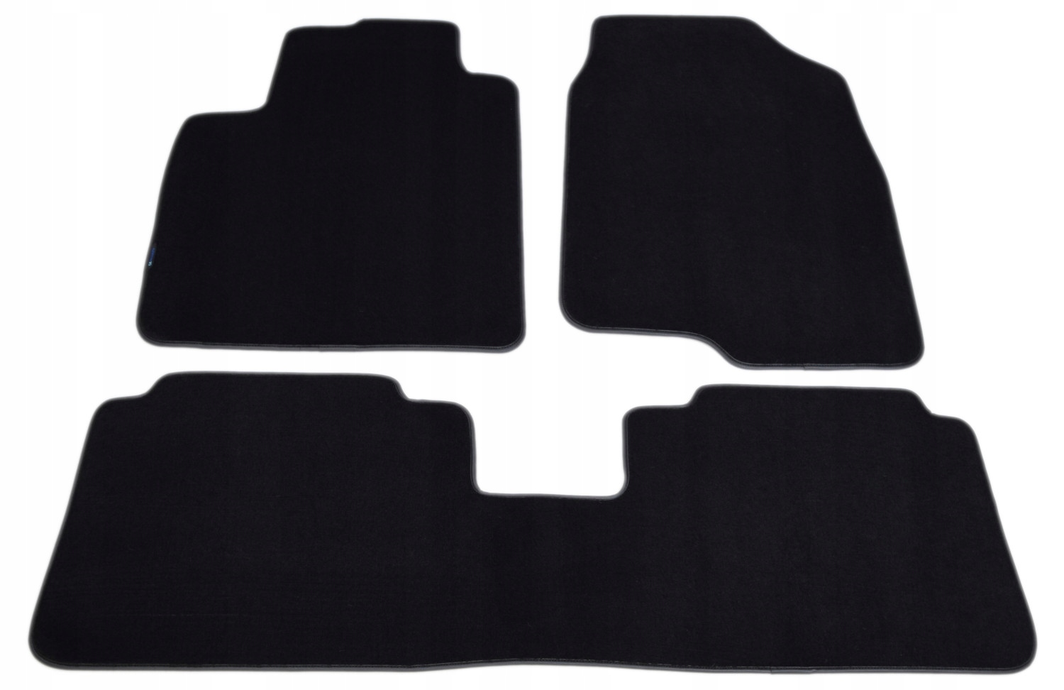 Chevrolet Captiva 5os. 2006-2010, čierne velúrové koberčeky Diamond, Lamovka