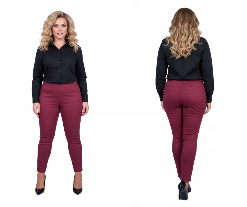 Kalhoty s zipy Cevlar, barva vínová, velikost 44