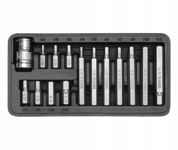

Zestaw Bitów Imbus Hex 15szt YT-0413 Yato