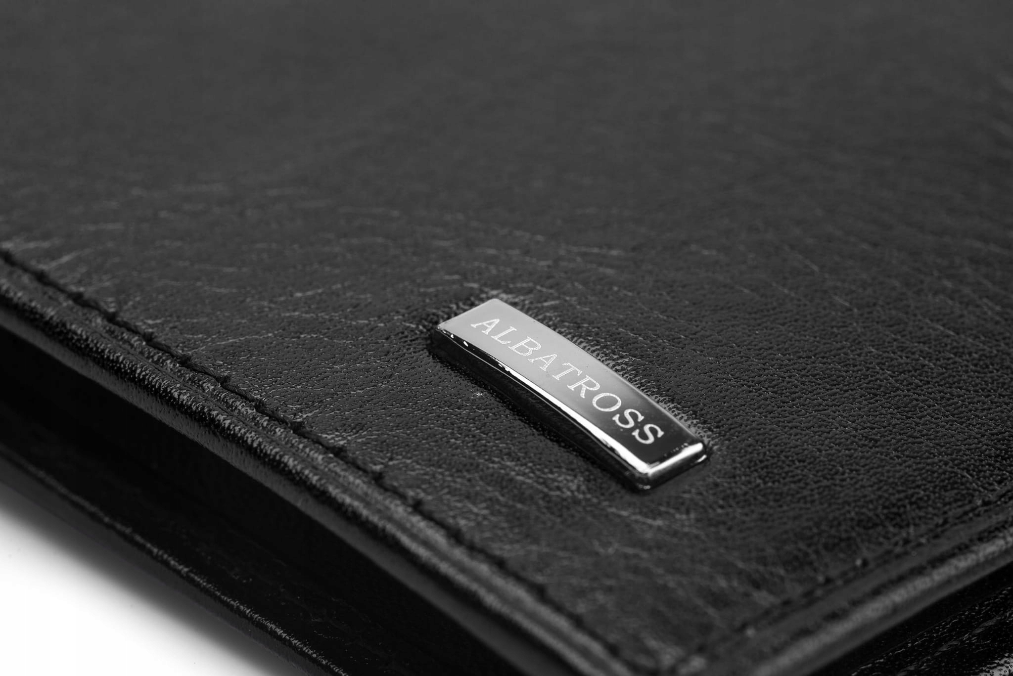 Portfel męski Skórzany Albatross Czarny Model 3684