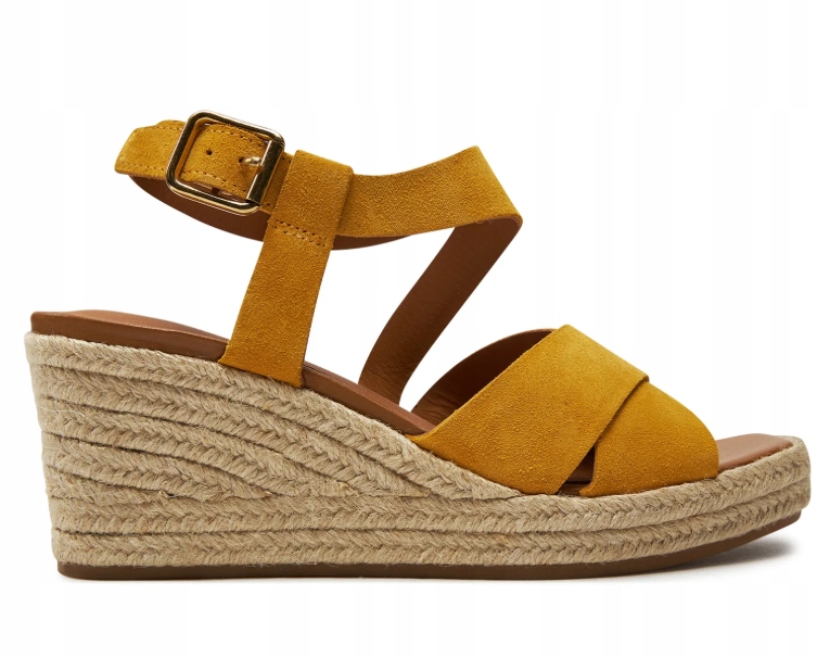 Geox Dámské Espadrilkové Sandály Žluté Kožené 40 Jtl