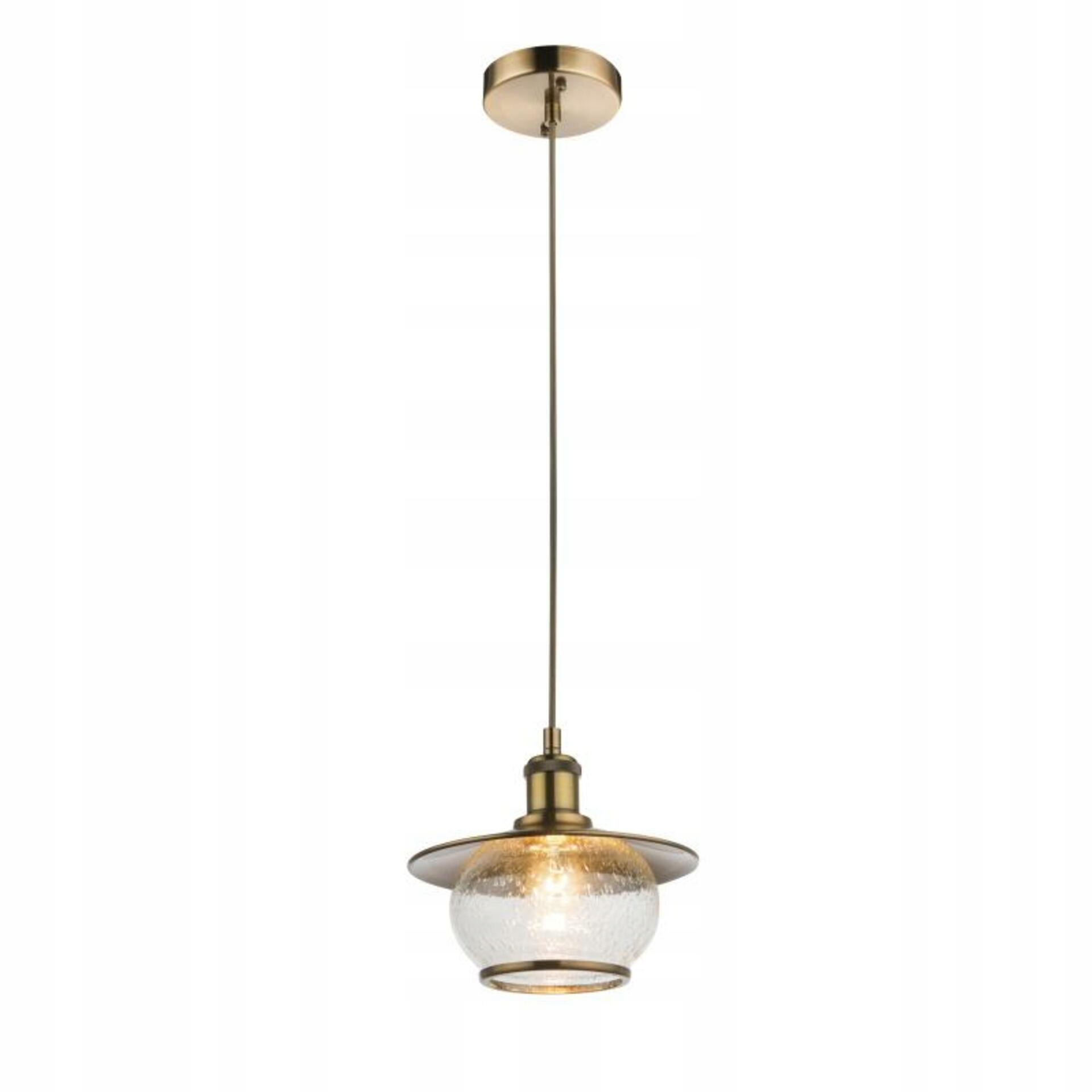 Závěsné svítidlo Globo Nevis E27 bronz kov/sklo 220mm