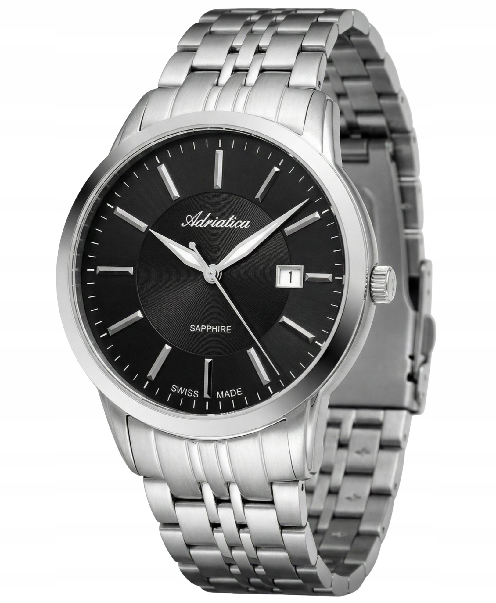 Nové Originální Pánské Hodinky Adriatica A8306.5114Q Sapphire data, gravírování