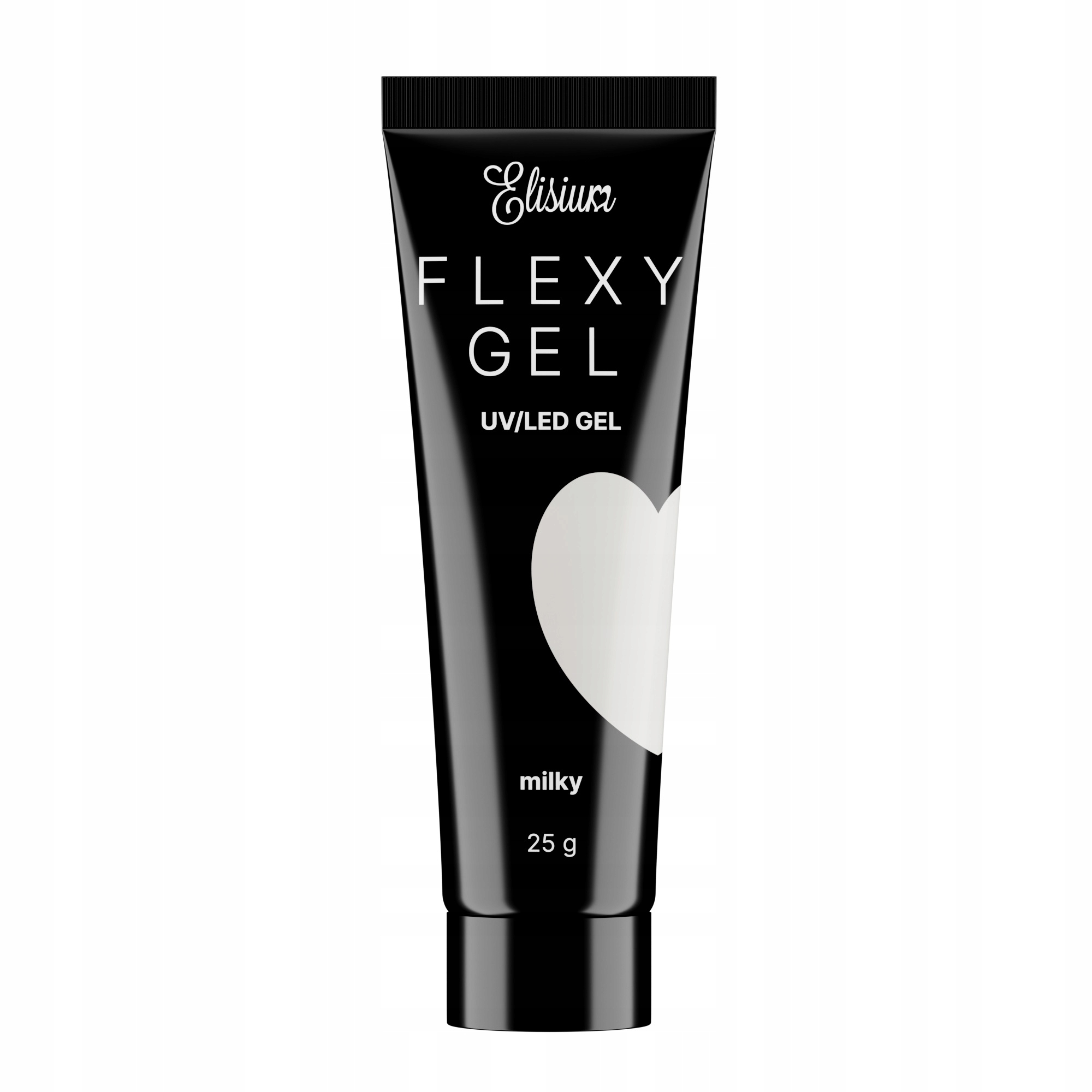Elisium Flexy Gel Żel do Paznokci Uv Podkładowy Budujący Led Milky 25g-Zdjęcie-0