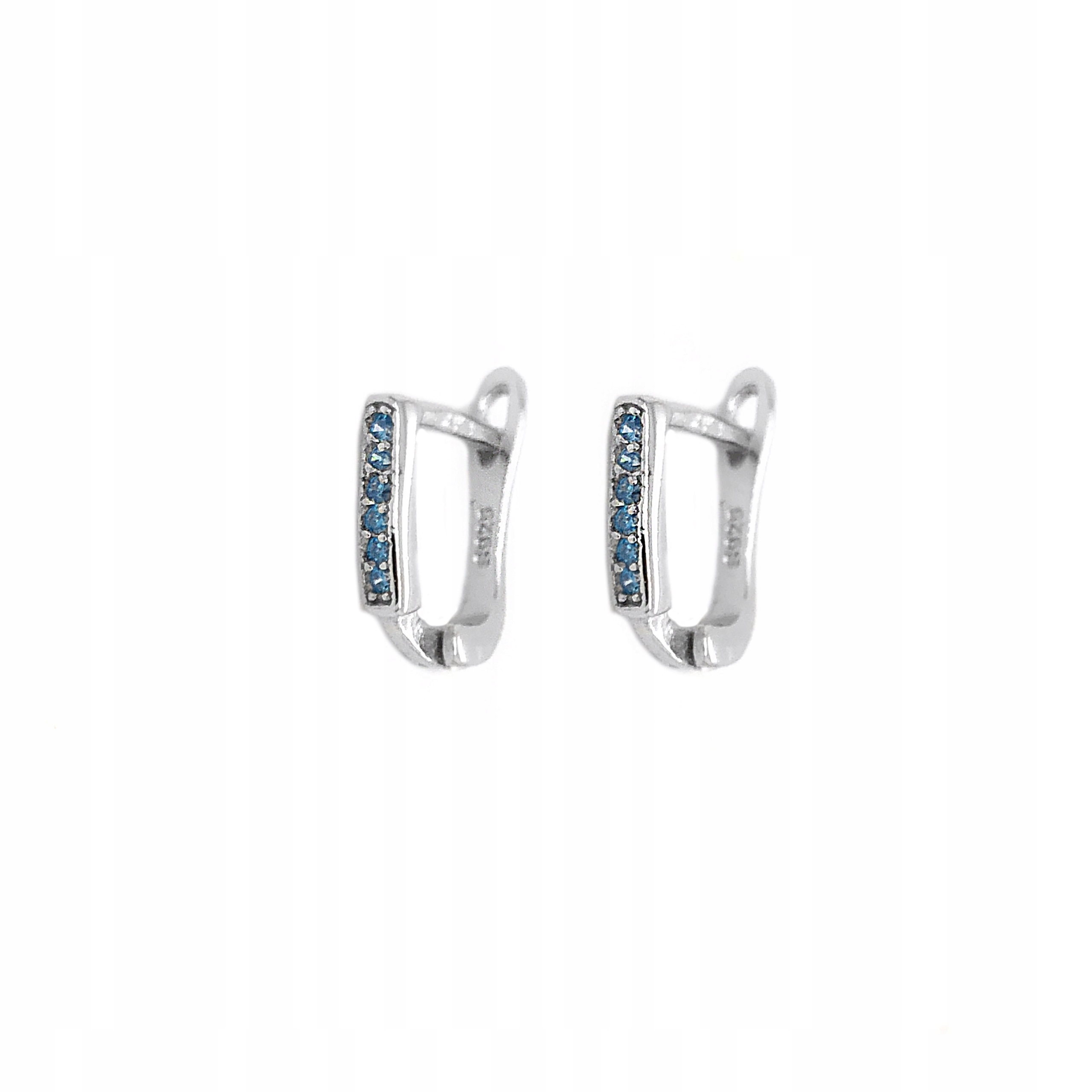 

Kolczyki srebrne dziecięce z cyrkoniami