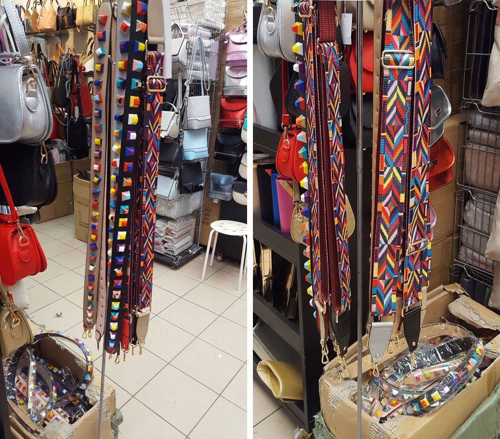 AZTECKI KOLOROWY PASEK DO TOREBKI PIRAMIDY 3D BOHO Zapięcie zamek