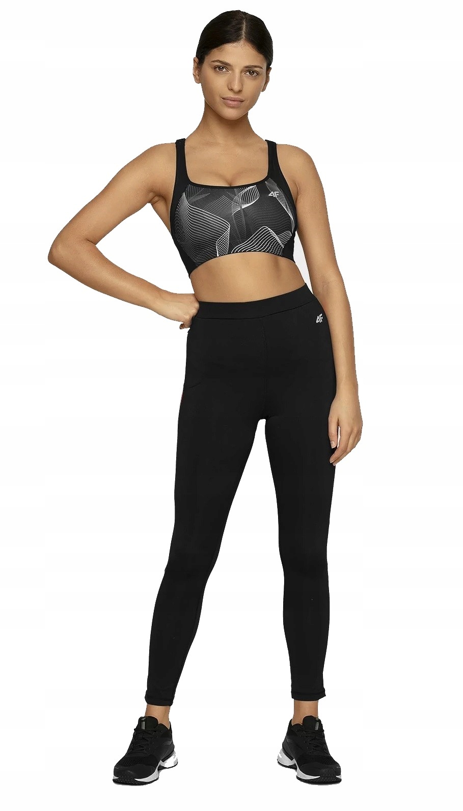 4F Stanik Sportowy H4L20-STAD005 czarny Xs