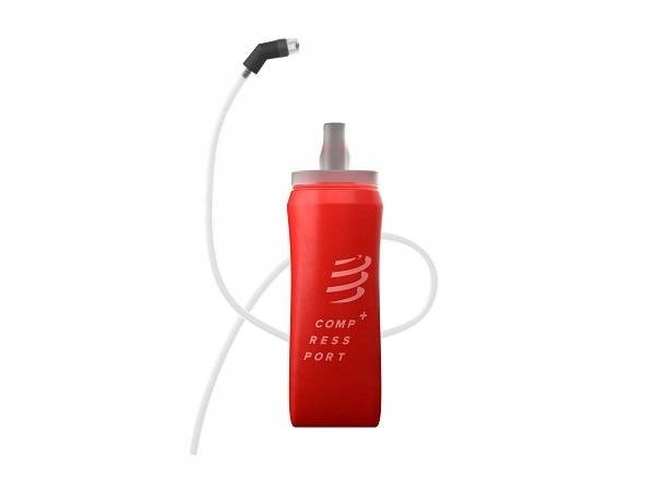 SOFT FLASK COMPRESSPORT ERGO 500 ML Czerwony z rurką