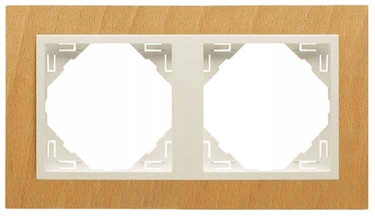 Efapel Arbore Rámeček 2-NÁSOBNÝ Perlový Buk 90920 Tfp