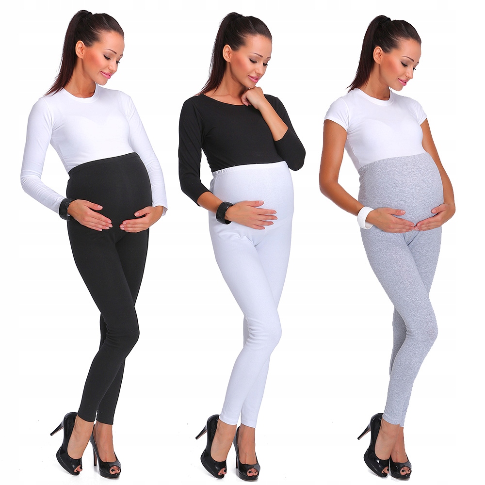 Sada 3 X Těhotenské Zateplené Legíny Zima PREG28