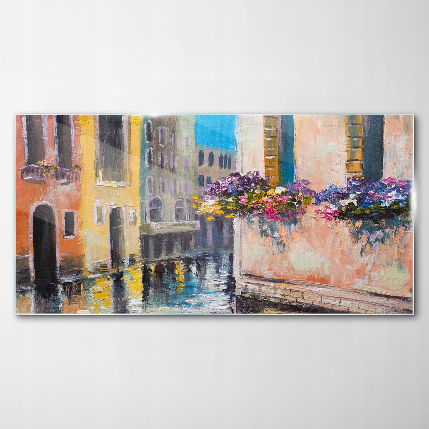 Tvrdený sklenený obraz Európa Strechy Domy 140x70