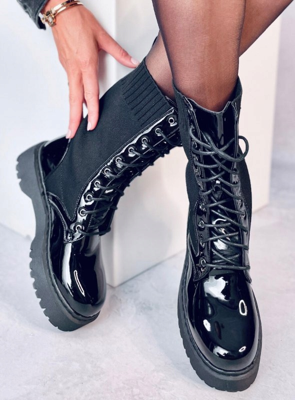 Workery skarpetkowa cholewka SOKS BLACK 37 Rozmiar 37