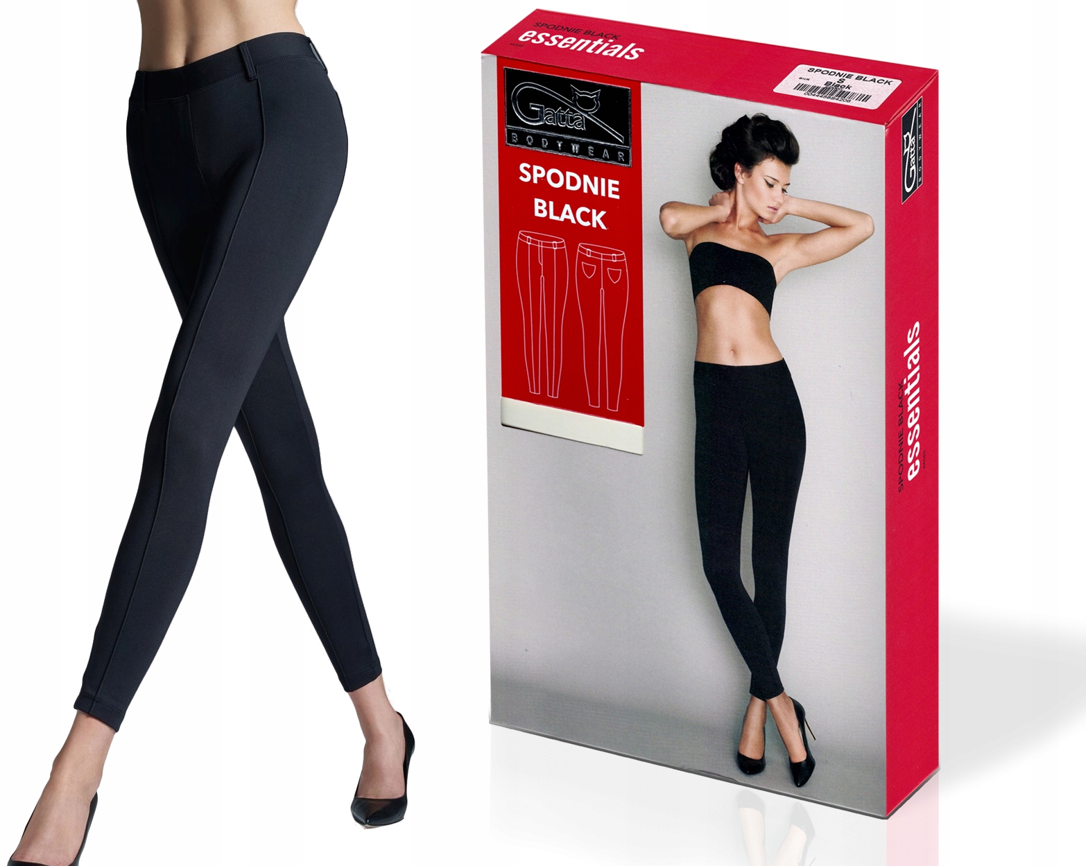 

Gatta leginsy damskie Spodnie Black, czarne, L