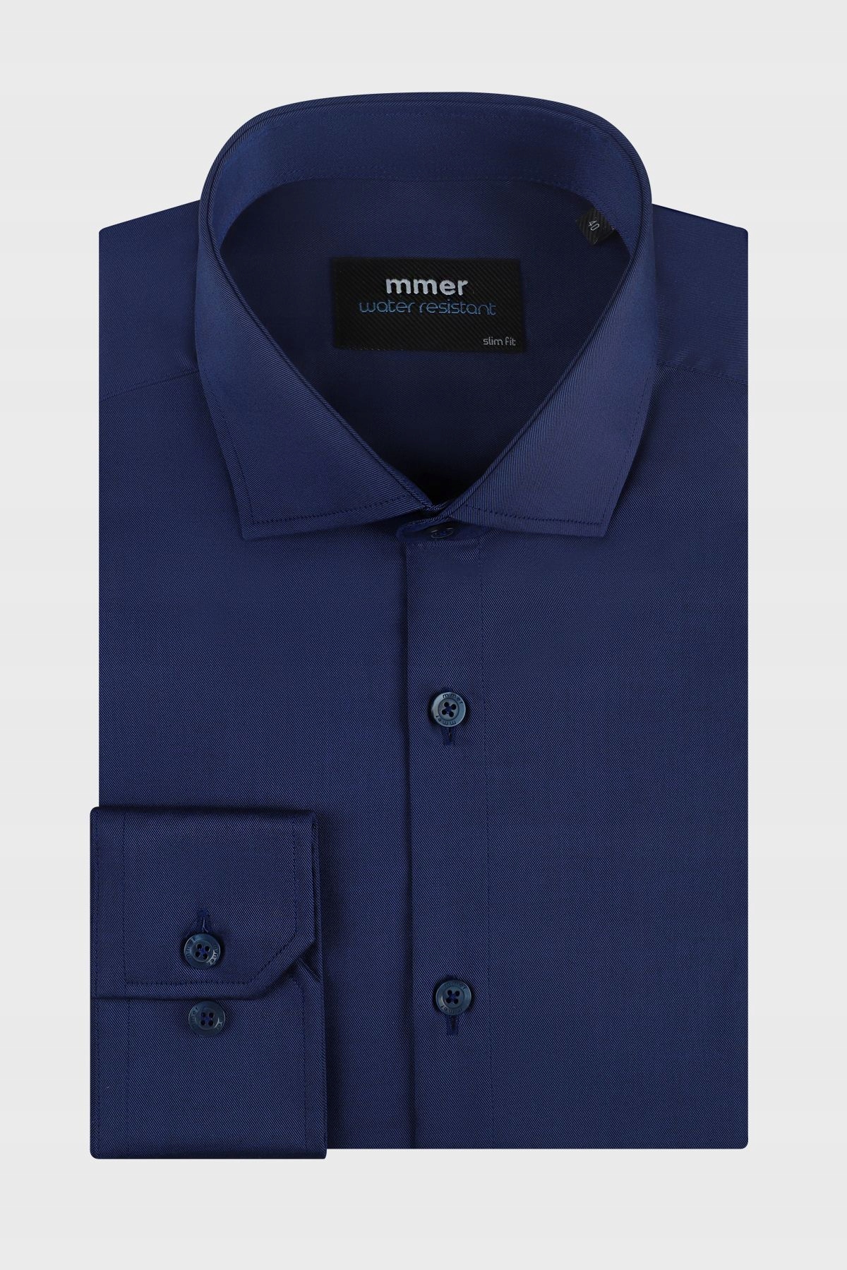 Modrá pánská voděodolná košile Slim Fit 44-176/182