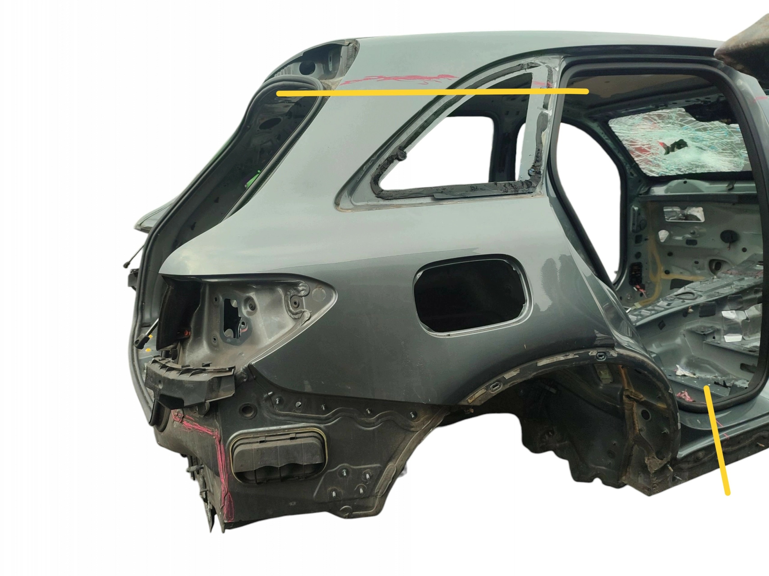 parafango destra posteriore MERCEDES GLC e X253 (2015-2019) codice LAKIERU 992