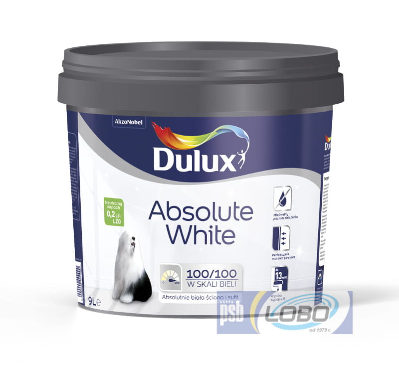 

Dulux Absolute White Farba biała 5L