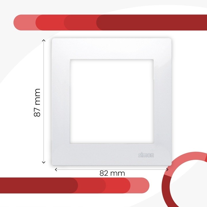 Ramka pojedyncza Biała Simon 54 Premium Kod producenta DR1/11