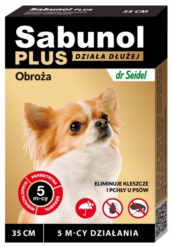 

Dr Seidel | Sabunol Plus | Obroża na 5-mcy 35cm
