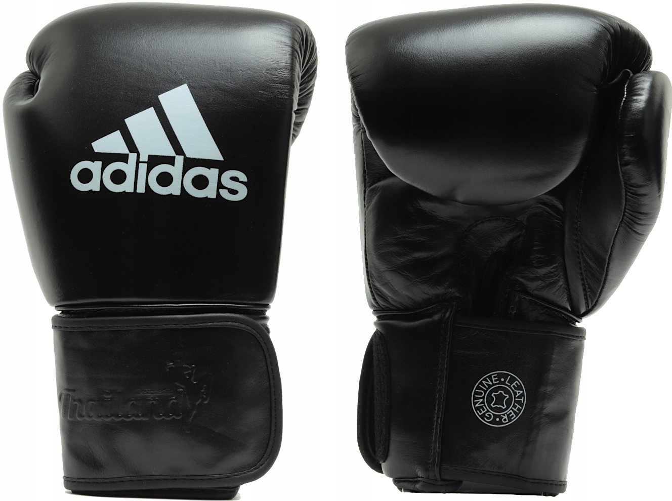 Rękawice bokserskie Adidas Thailand Muay Thai skóra skórzane czarne