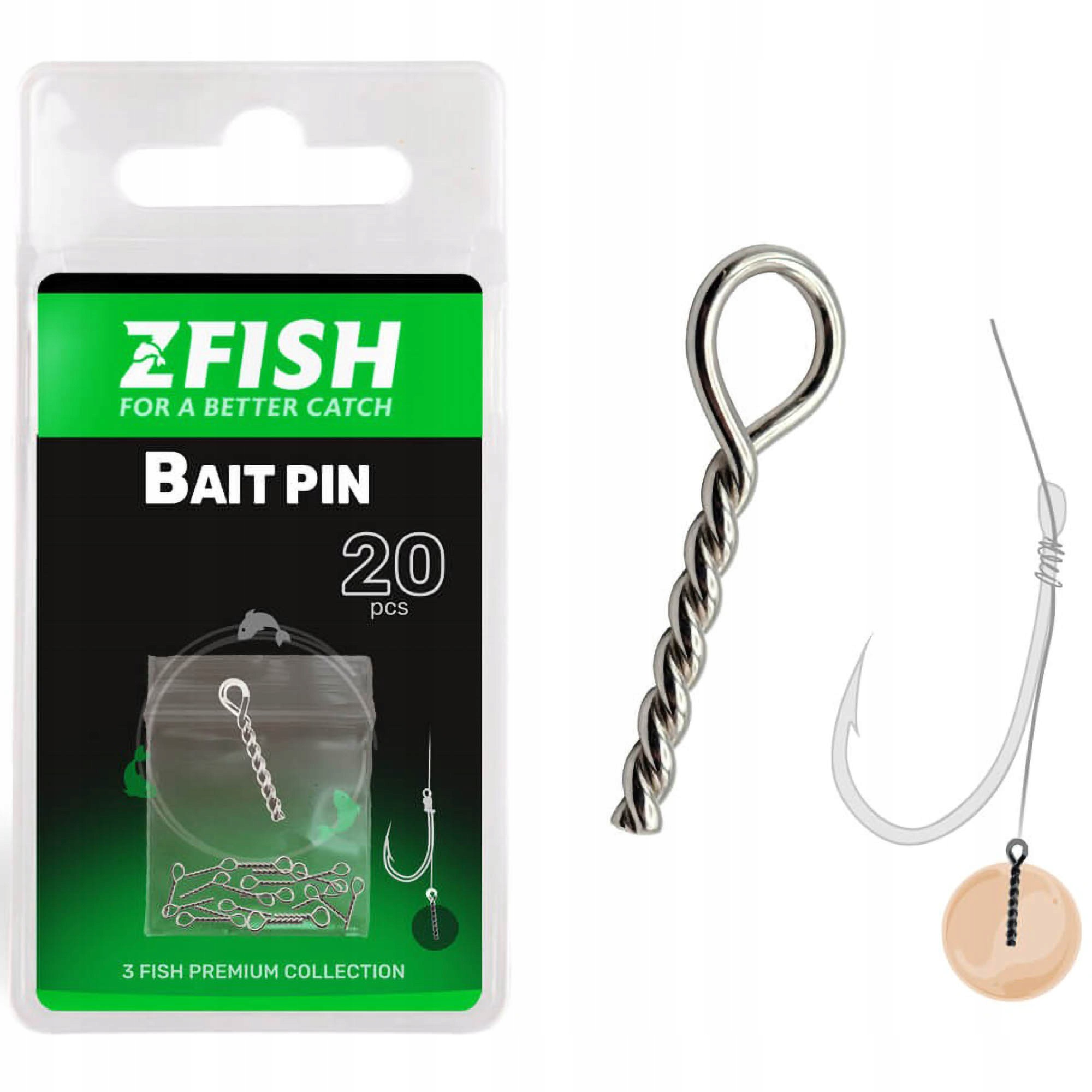 Bagnety Zfish Bait Pin 10mm 20szt