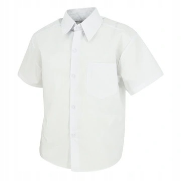 Elegancka Koszula biała krótki rękaw bawełna Komunia Okazje MIK PL 146 Marka Inna marka