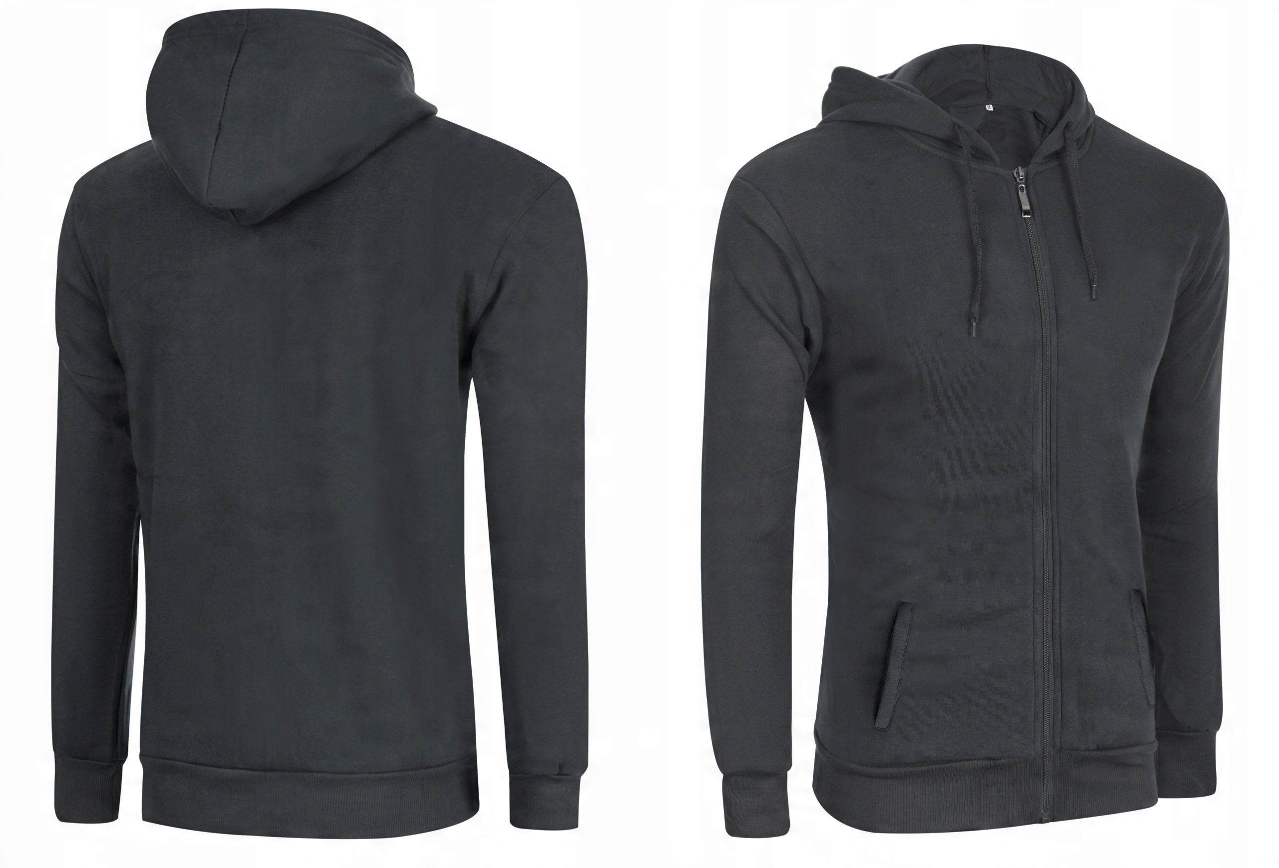 

Bluza Męska Rozsuwana z Kapturem 9149 r L czarna