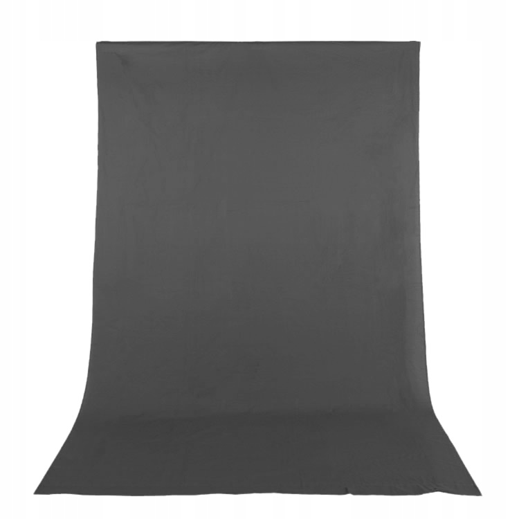 Šedé fotografické bavlněné pozadí 3x3,65 m