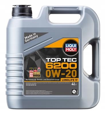 МОТОРНЕ МАСЛО 0W-20 TOP TEC 6200 LIQUI MOLY 4L