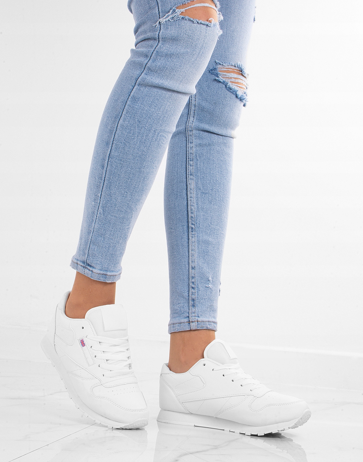 4603 BIAŁE SKÓRZANE SPORTOWE ADIDASY CLASSIC 37 Ocieplenie nie
