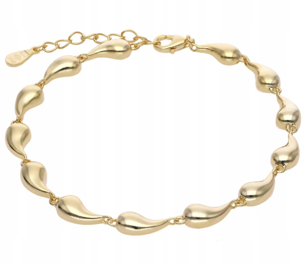 Stříbrný náramek Ag 925 slzy pozlacený IM0210424BG