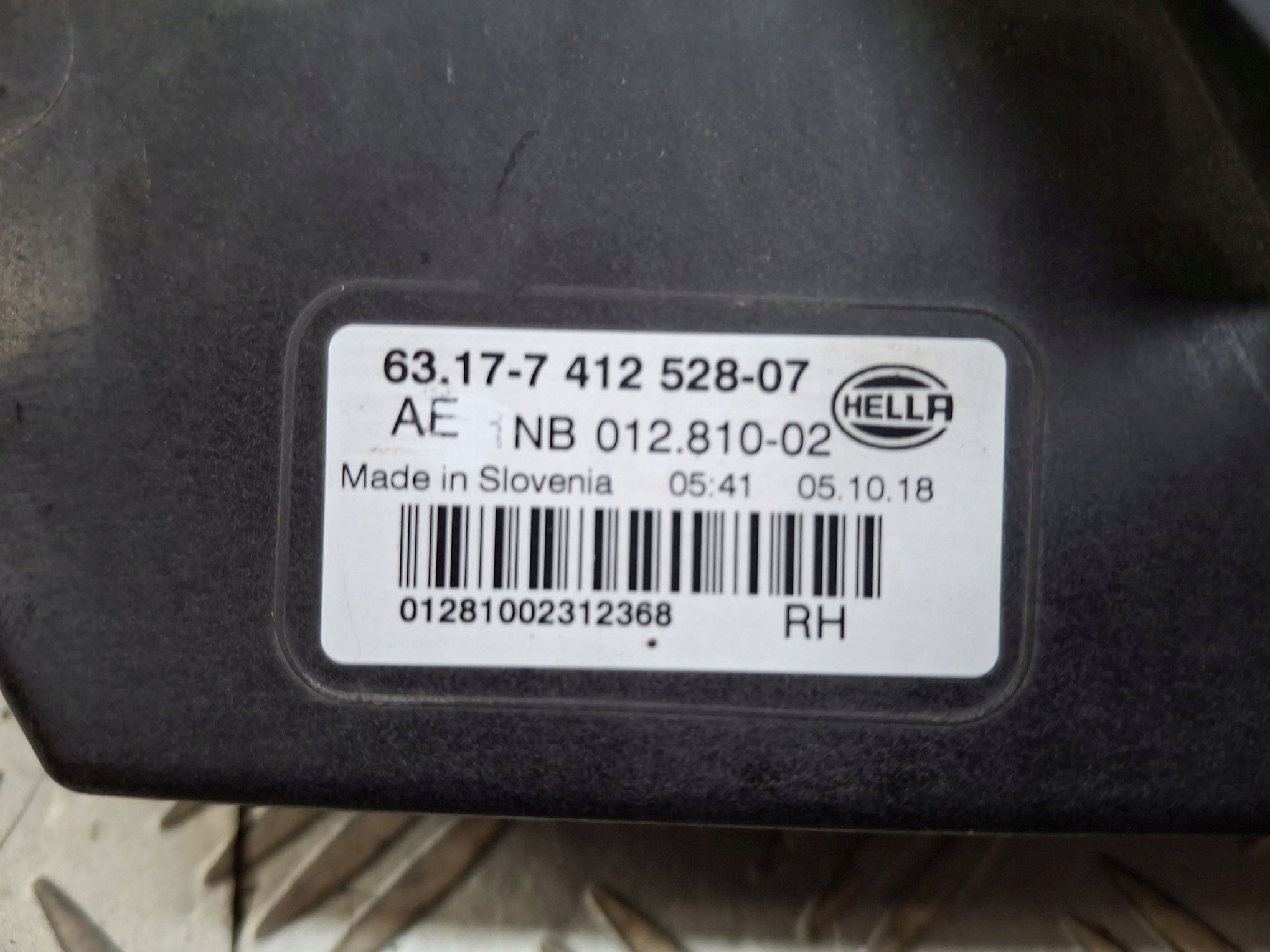 daytime running lights DRL right BMW X3 G012017R->