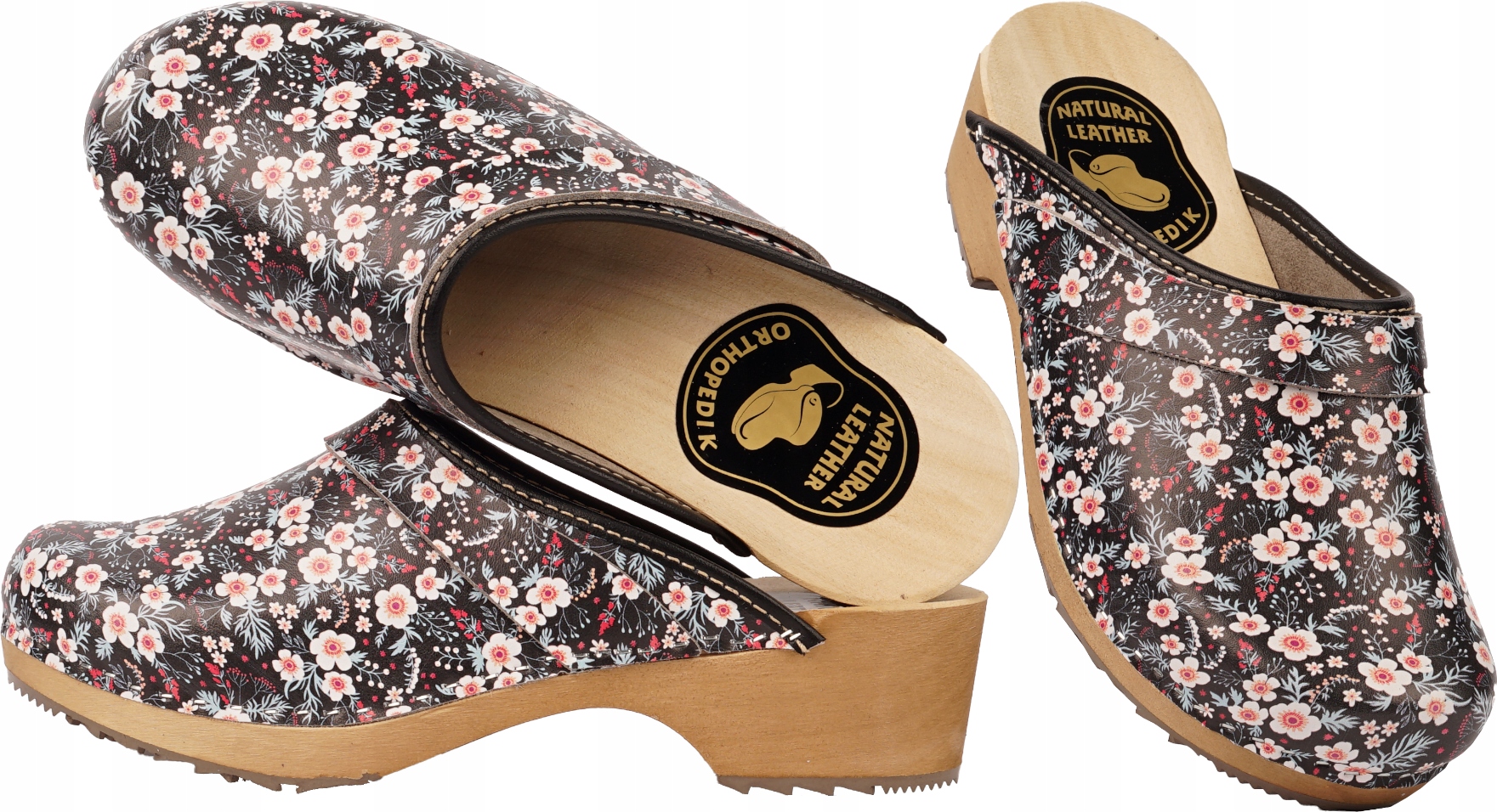 Dámské kožené dřeváky pro práci v zahradním domě Nazouváky Medicínské 37