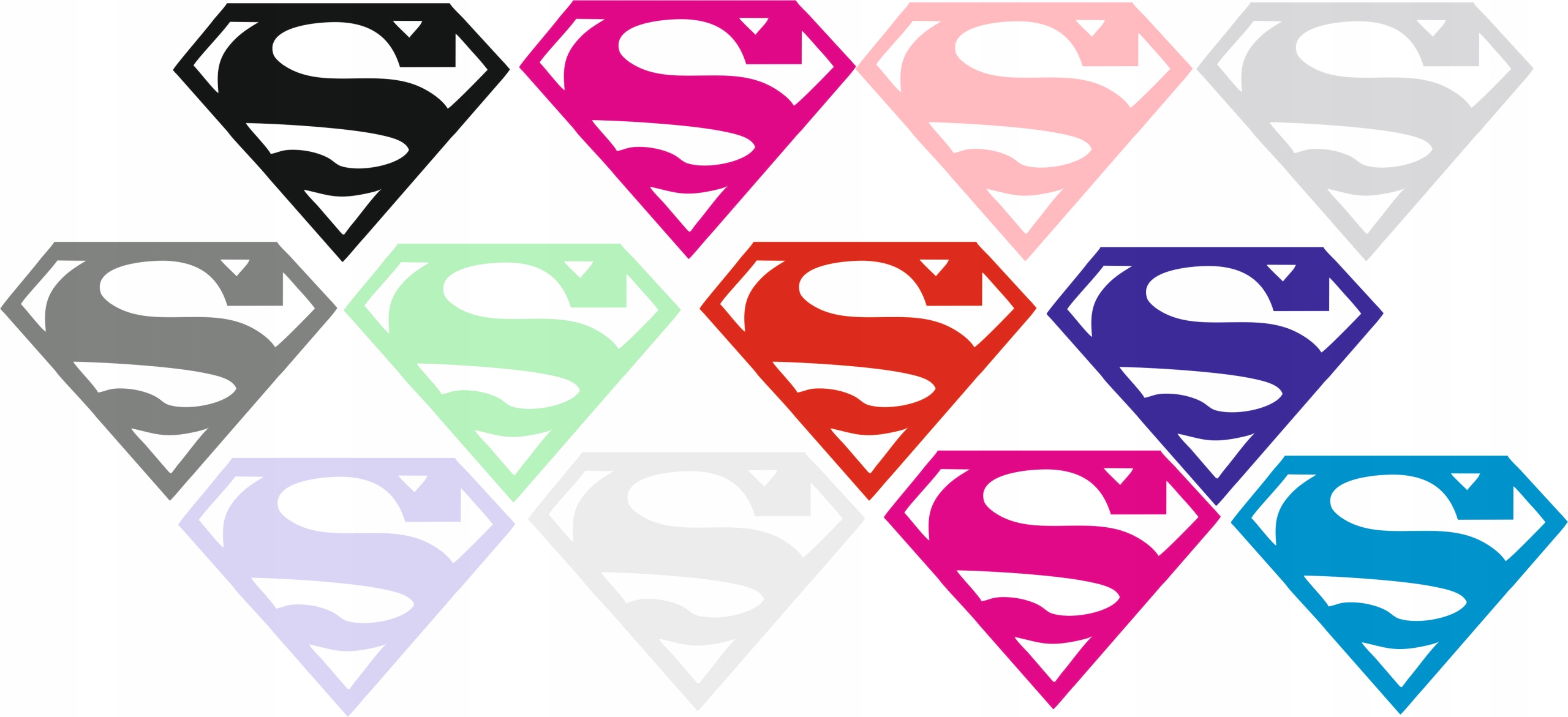 NAKLEJKA SUPERMAN na rower, kask, hulajnogę Długość 5 mm