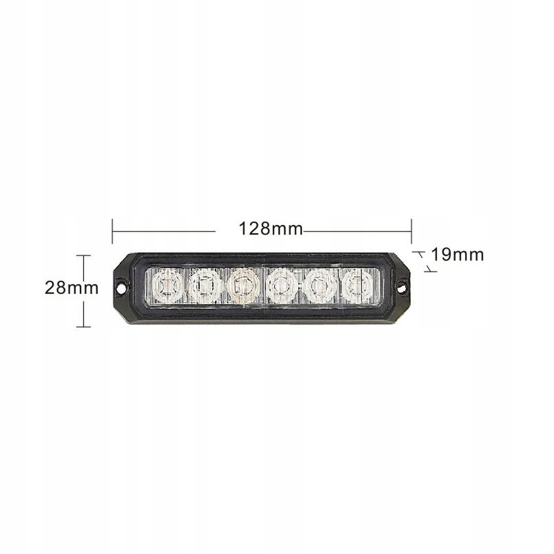 4x LAMPA OSTRZEGAWCZA 6LED STROBOSKO LAWETA POMOC Car type Passenger cars Cargo vans Trucks RVs Buses
