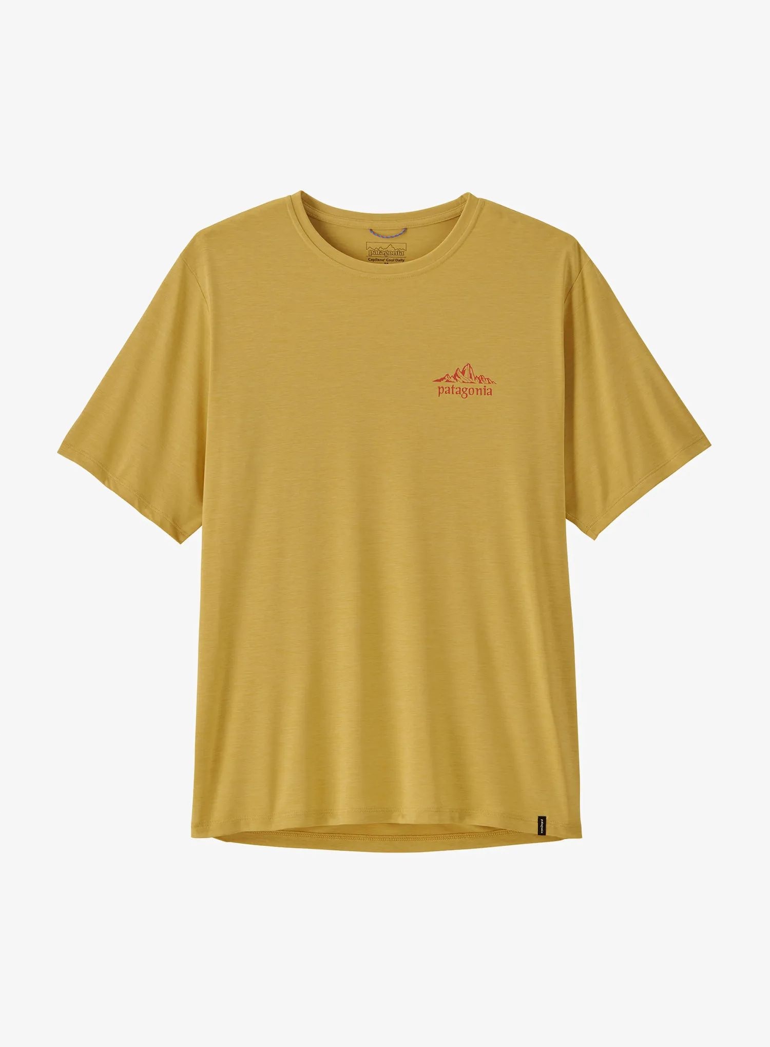 Tričko s potiskem Patagonia Cap Cool Daily Shirt Cloud Crag lyellow M