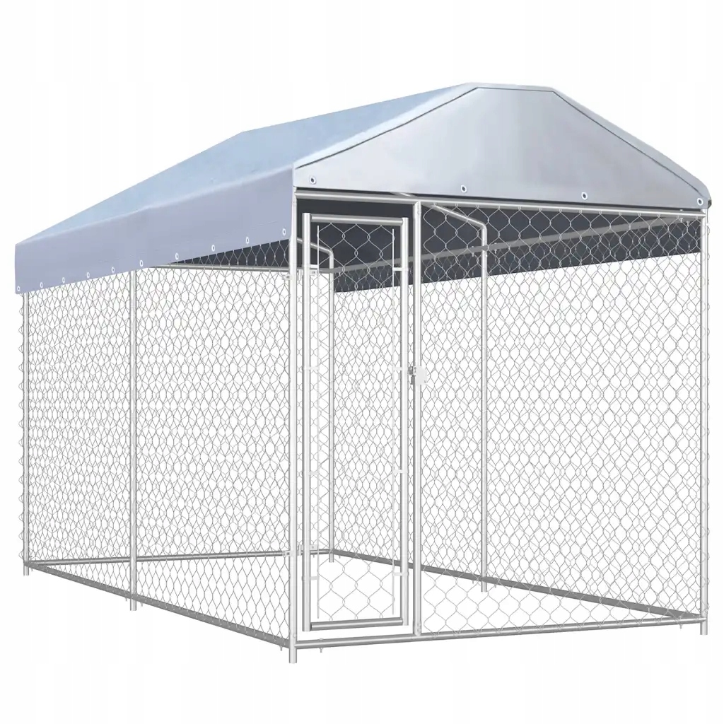Univerzální kotec pro psa z galvanizované oceli 382x192x225 cm