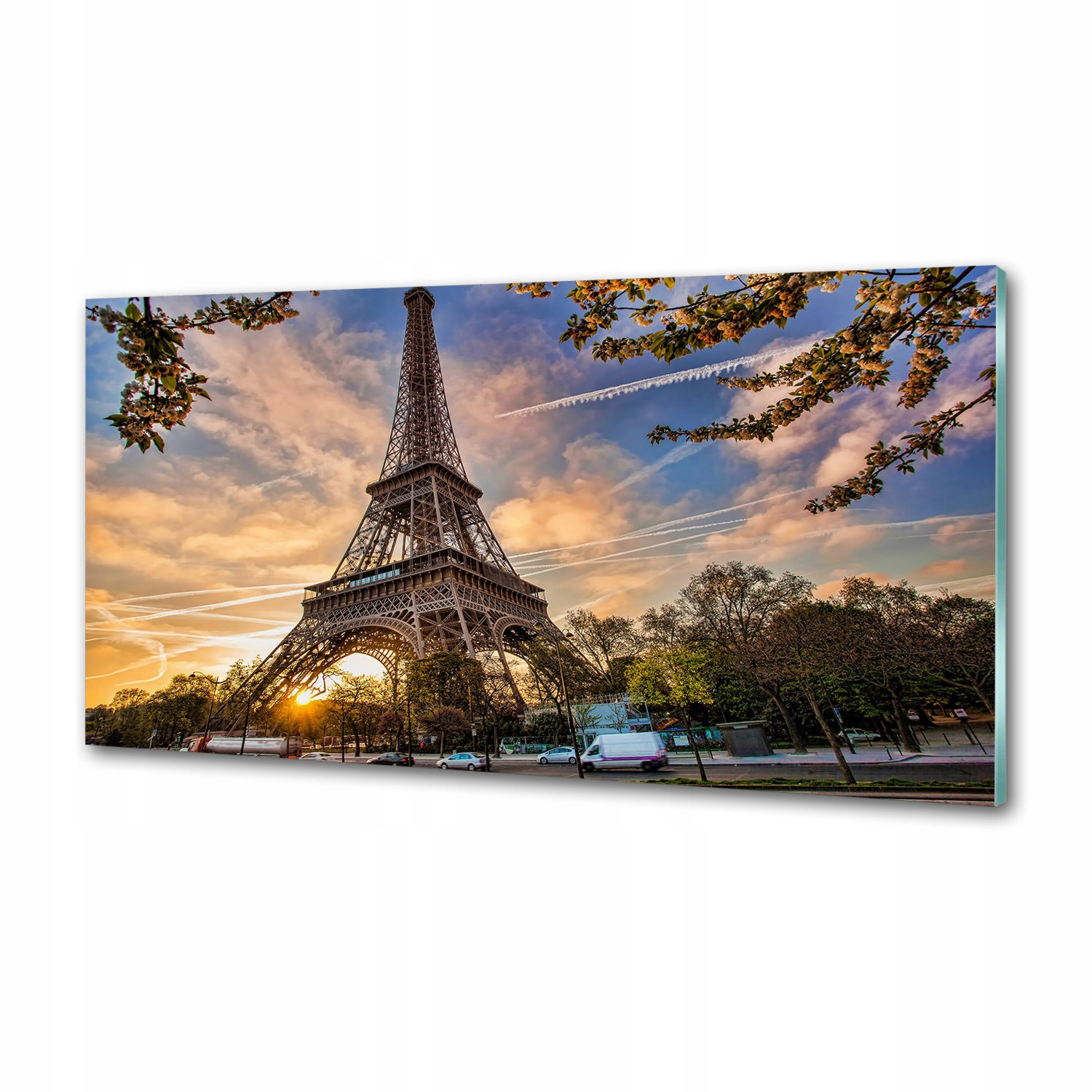 Panel do kuchyne Eiffelova veža Paríž 100x50 Lepidlo