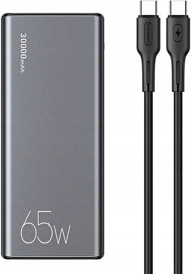 Powerbank Usams PB59 30000mAh 65W 2xQC3.0+PD Rýchle Nabíjanie čierny/black Cmxlo