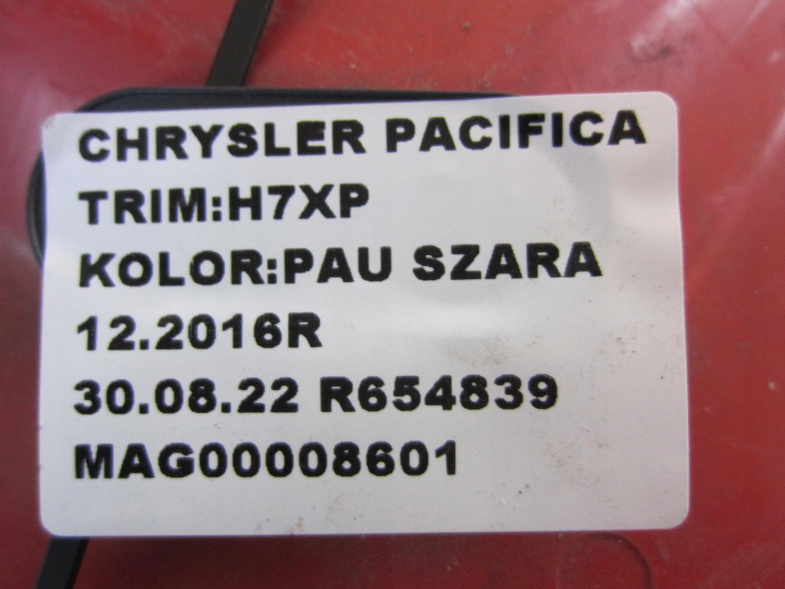 CHRYSLER PACIFICA fedél alváz hátso 68244845AC